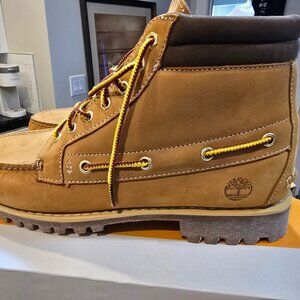 Timberland 7-Eye Authentic Mid Lace Boot Mens Size 11 Wheat Nubuck TB0A2N4C754